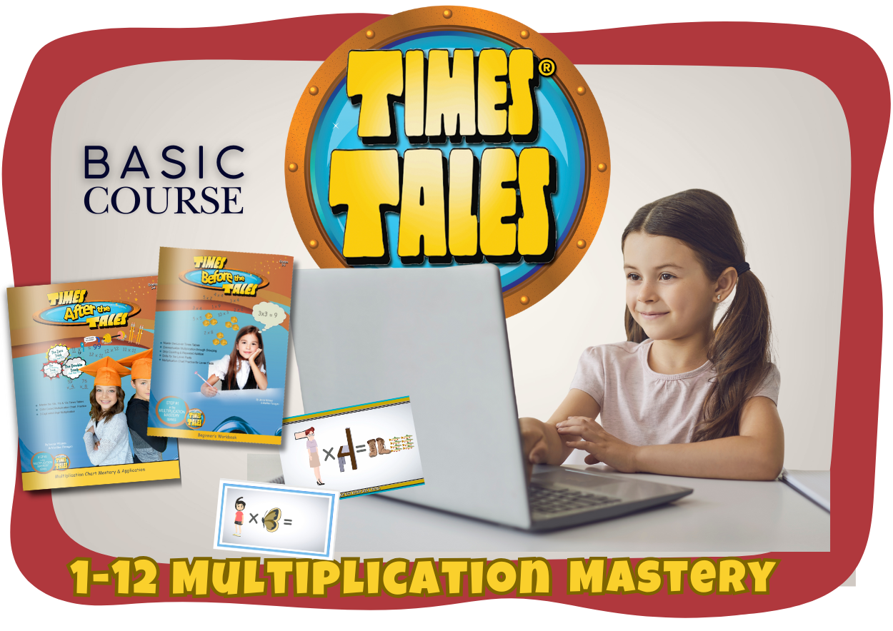 Times Tales® Multiplication Mastery Online Course +(2 Phy. Wkbks.)