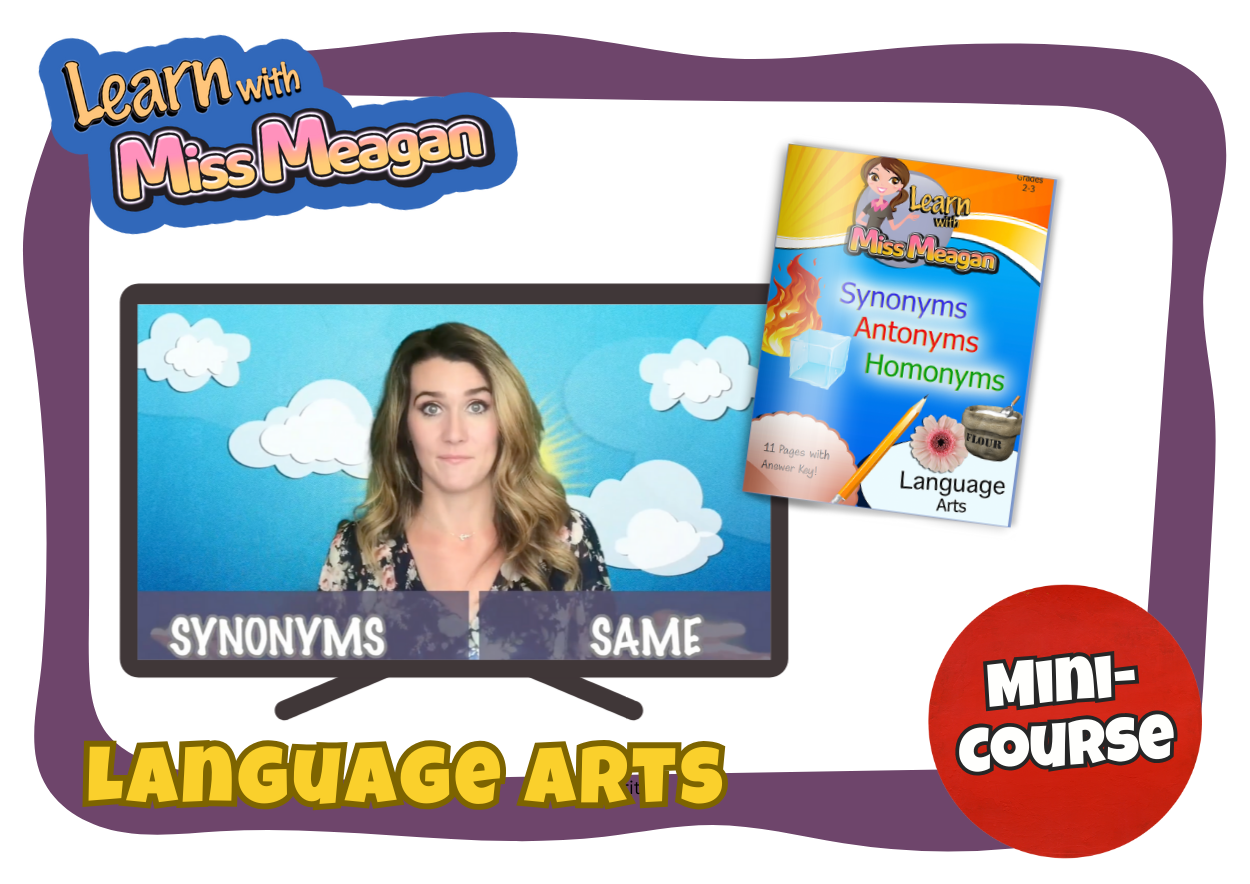 Mastering Synonyms, Antonyms & Homonyms Course (Gr. 2-3)
