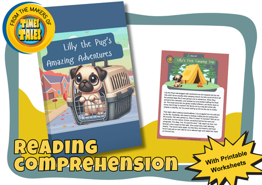 Reading Comp. Lilly the Pug’s Amazing Adventures Course (Gr. 3-4)