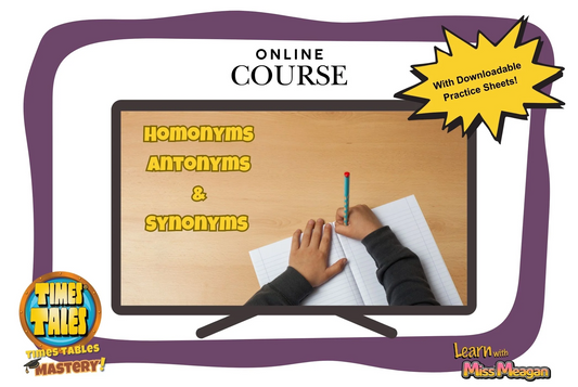 Mastering Homonyms, Synonyms, and Antonyms- Online  Course